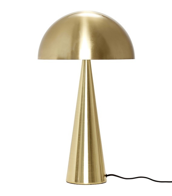 Lampe à poser champignon Métal noir haute - 35x52 cm - Hubsch 